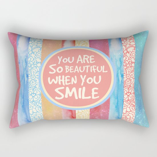 When You Smile Rectangular Pillow