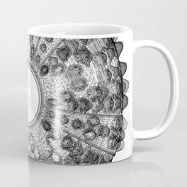 GEOMETRIC NATURE: SEA URCHIN w/b Coffee Mug