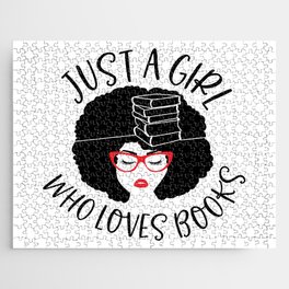 Just A Girl Who Loves Books Jigsaw Puzzle
