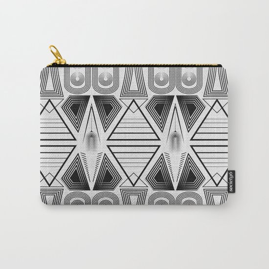 Art Deco. "Black and light gray" 28 . Carry-All Pouch
