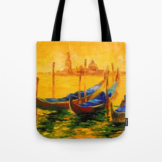 Golden evening in Venice Tote Bag