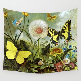 Butterfly Meadow from Brehms Tierleben  Wall Tapestry