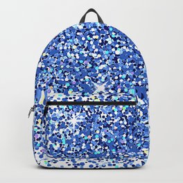 Festive Blue Glitter Backpack