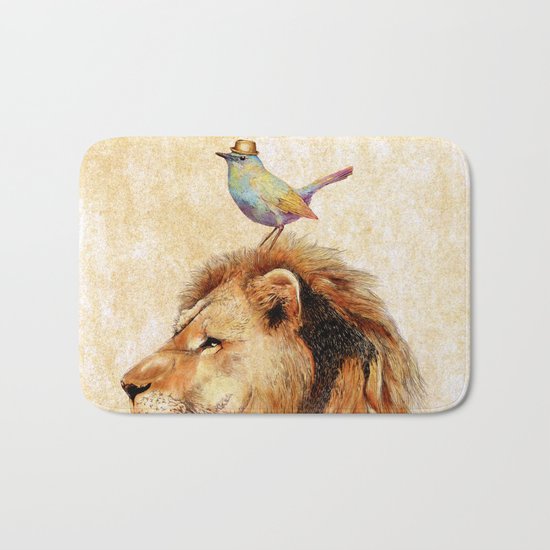Lion&Bird Bath Mat