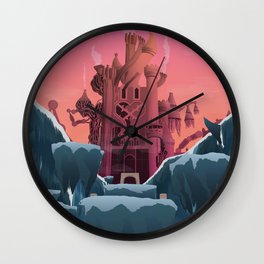 Hollow Bastion (Kingdom Hearts) Travel Poster Wall Clock