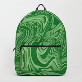 Green pastel abstract marble Backpack