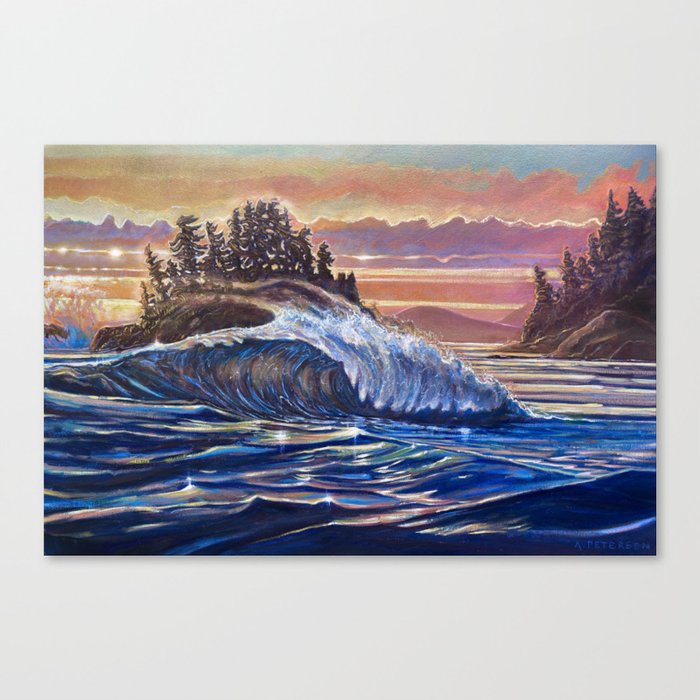 Amongst The Waves Canvas Print