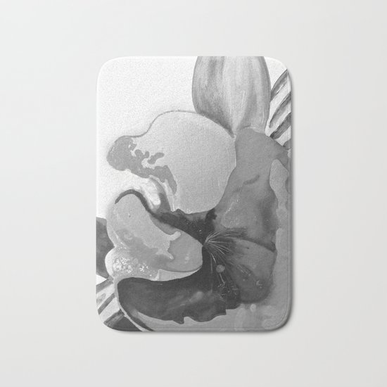 Burn The Flowers for Fuel Grey Bath Mat
