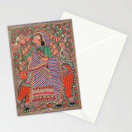 Durga Madhubani Painting Stationery Card