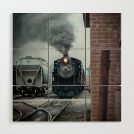 Strasburg Railroad Steam Engine #90 Vintage Train Locomotive Pennsylvania Wood Wall Art