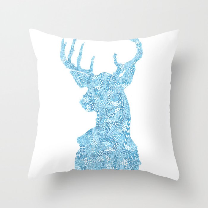 Hello, Deer Throw Pillow