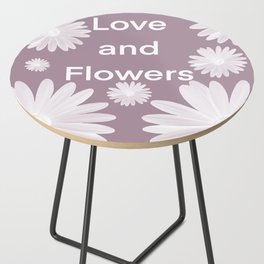 Val love and flowers Side Table