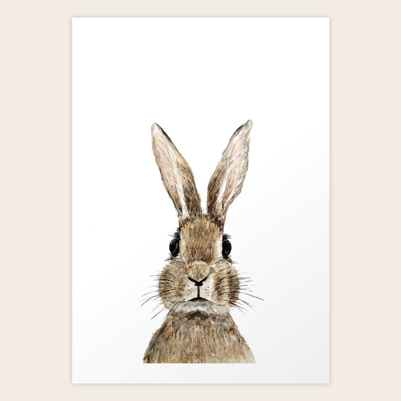 Cute Innocent Rabbit Art Print By Colorandcolor Society6