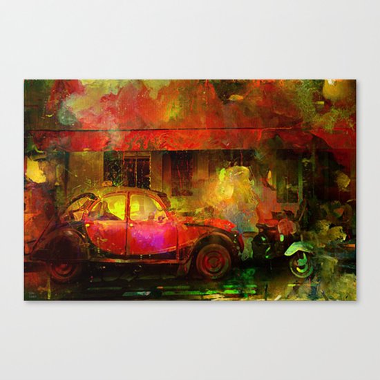 The street bistrot Canvas Print