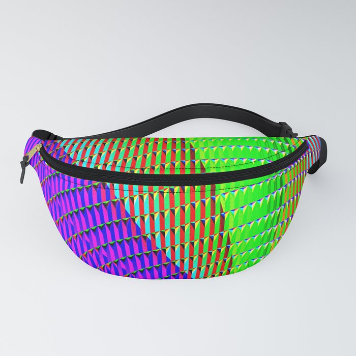 Vivid neon violet green Fanny Pack