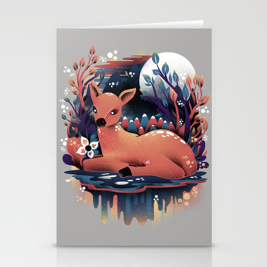 The Red Deer Stationery Cards