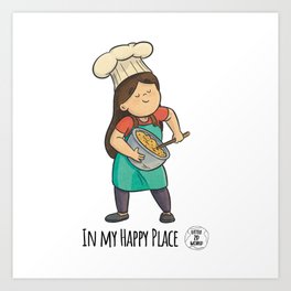 Happy Place - Baking Art Print