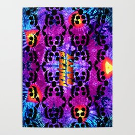 Knife Party Psychedelic Tie Dye Pattern Poster