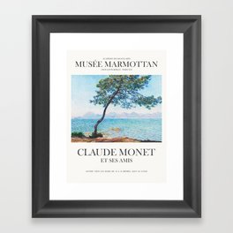 Claude Monet Antibes Art Exhibition Framed Art Print