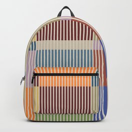 Linear Bauhaus Pattern 3. Backpack | Dominique Vari, Mondrian, Lines, Graphicdesign, Clean Lines, Modern, Sporty, Bauhaus, Minimal, Geometric 