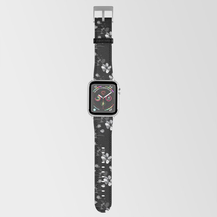 Apple Blossom Flower Pink Flower pattern Pattern colorway Black pattern Green Pattern Pink Pattern Floral Pattern Dark pattern Light