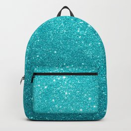 Teal Glitter Pattern Backpack