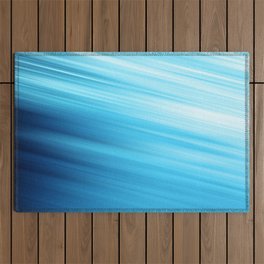 Underwater blue background Outdoor Rug