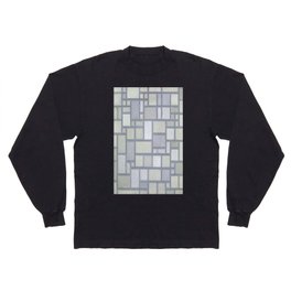 Piet Mondrian (Dutch, 1872-1944) - COMPOSITION WITH GRID 7 - Composition: Light Colour Planes with Grey Lines - 1919 - De Stijl (Neoplasticism), Abstract, Geometric Abstraction - Oil on canvas - Digitally Enhanced Version (2000 dpi) - Long Sleeve T-shirt
