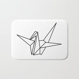 Origami Crane Bath Mat | Digital, Bird, Senbazuru, Geometric, Crane, Illustration, Fold, Craft, Other, Ink 