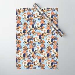 Retro Laundry Room Wrapping Paper