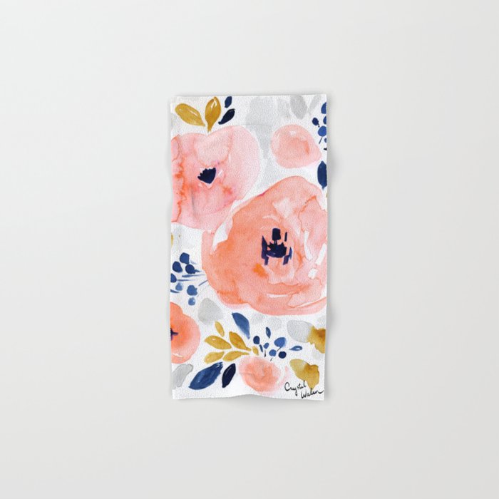 Genevieve Floral Hand & Bath Towel