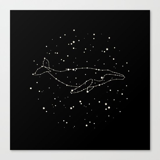 Whale Constellation Canvas Print