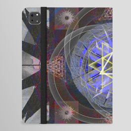 Cosmic Pulse Mandala Sacred Geometry Ancient Vision Print iPad Folio Case