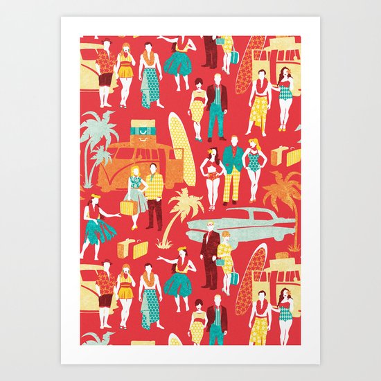 Hawaii elegance in action Art Print
