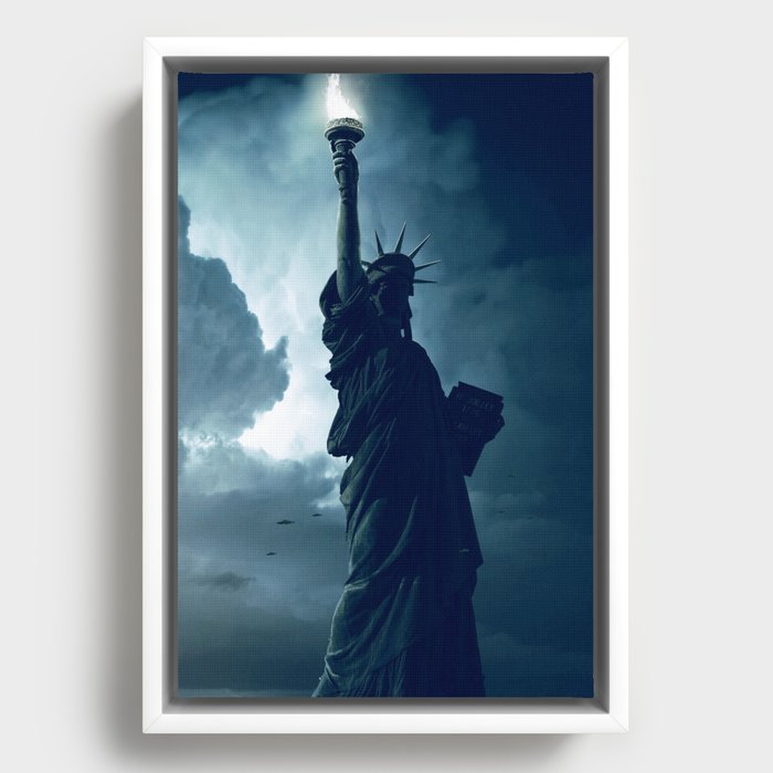 Statue of Liberty 2056 Framed Canvas
