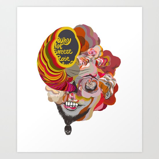 why not sneeze ... Art Print