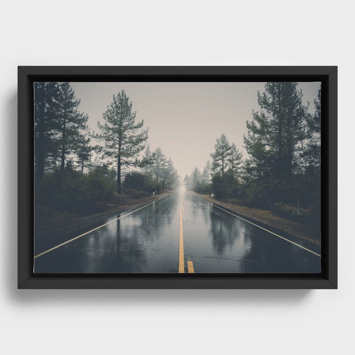 Road Framed Canvas