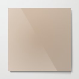 Familiar Beige Metal Print