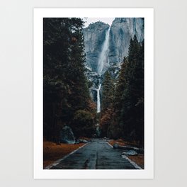 Upper and Lower Yosemite Falls Art Print
