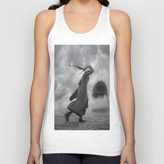 la femme au chapeau Unisex Tank Top