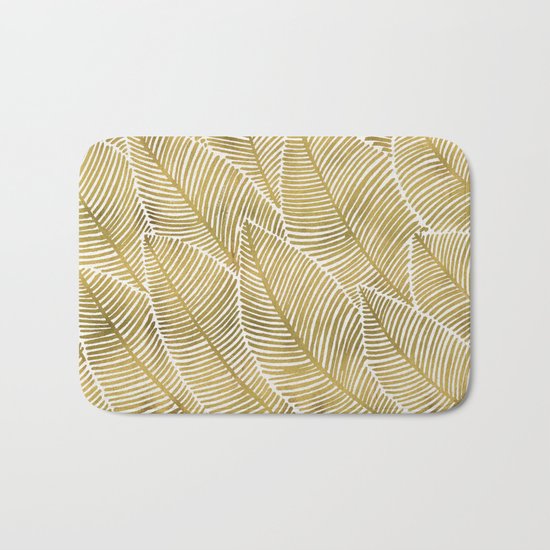 Tropical Gold Bath Mat