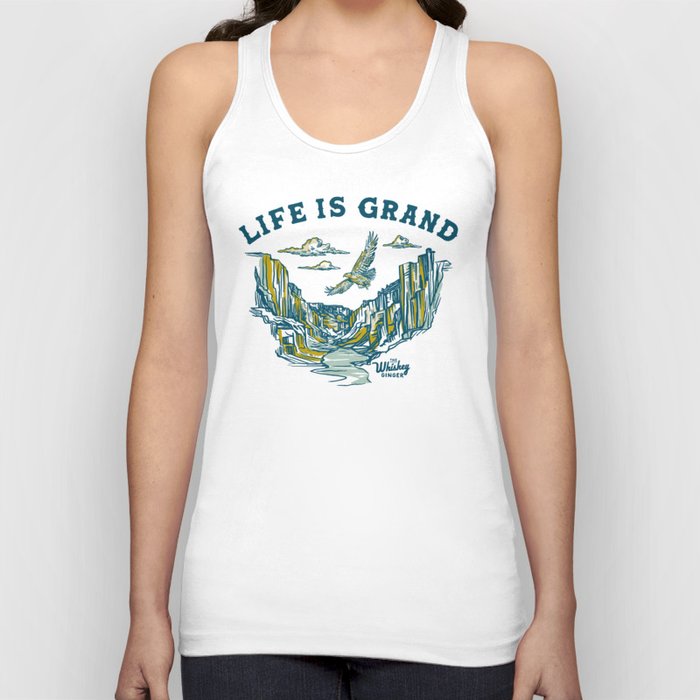 Life Is Grand. Grand Canyon National Park Scenic Eagle Art Tank Top