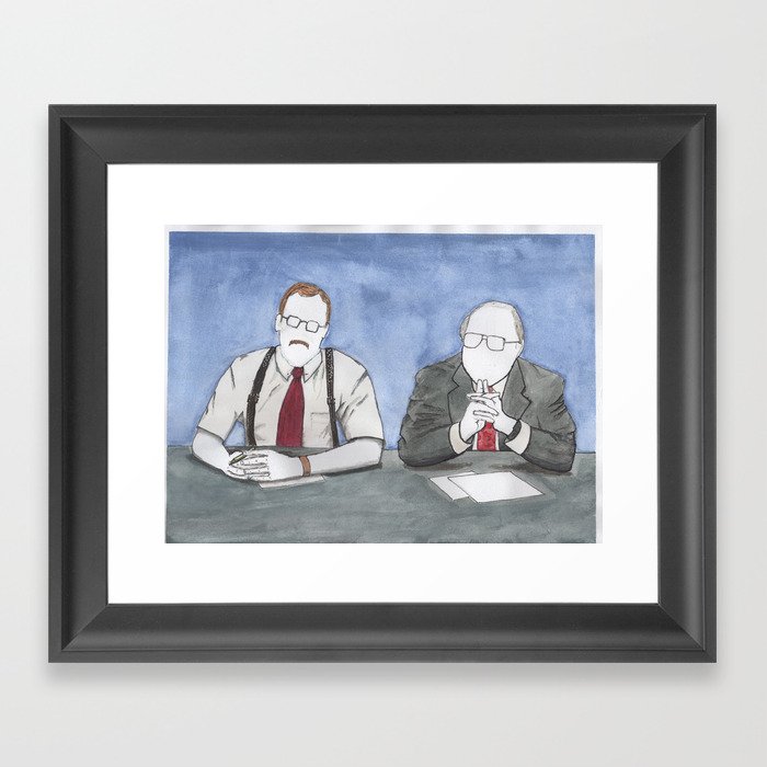 Office Space - "The Bobs" Framed Art Print