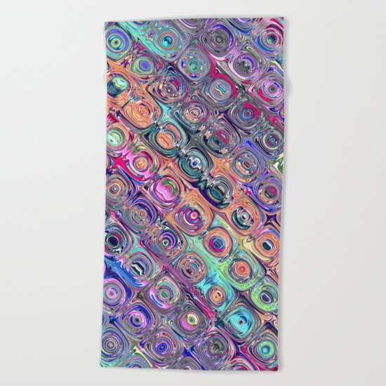 Spectral Glass Beads Beach Towel