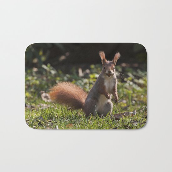 Do you have a nut - Cute squirrel animal on #Society6 Bath Mat