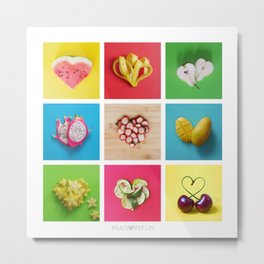 For the Love of Fruit Metal Print