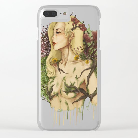 Feminine Nature Clear iPhone Case