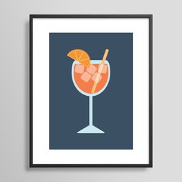 Spritz Orange Cocktail Framed Art Print