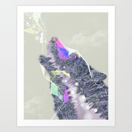 Cry Wolf Art Print