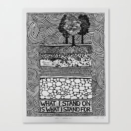 What I stand on  Canvas Print